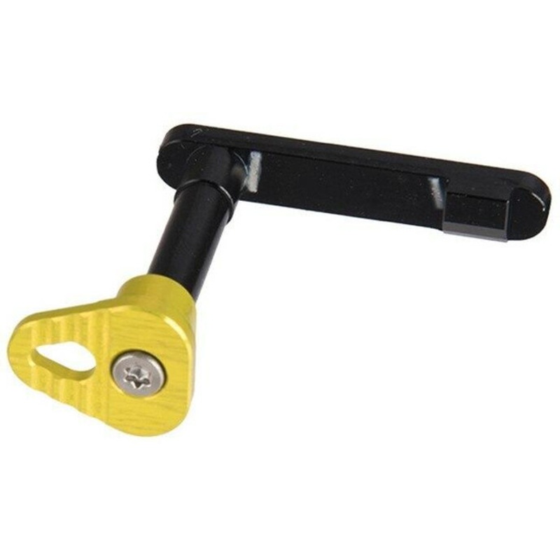 Retro Arms Anodized Aluminum Magazine Catch for M4/M16, Yellow, Type B