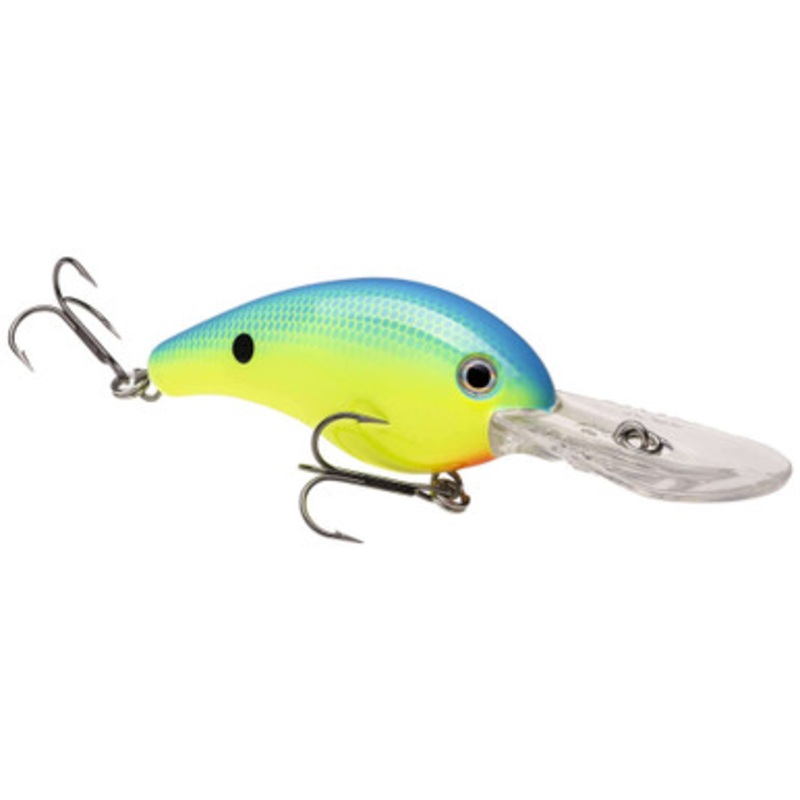 Strike King Pro Model 10XD Crankbait – Powder Blueback Chartreuse