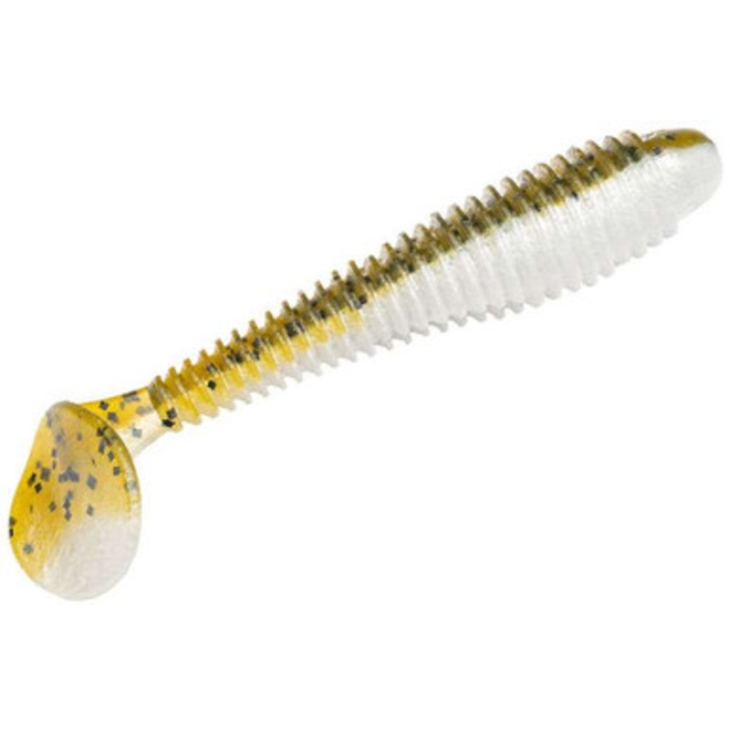 Strike King Rage Swimmer – 3-1/4in – Green Pumpkin Pearl Belly
