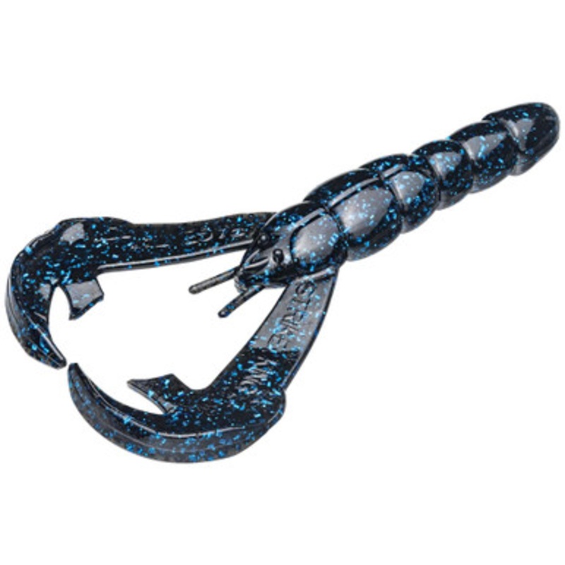 Strike King RGCRW-175 Rage Tail Craw Lure – Black Blue Flake