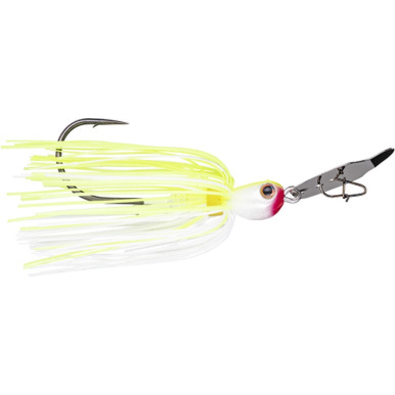 Strike King Thunder Cricket Bladed Jig – 5/8oz – Chartreuse/White