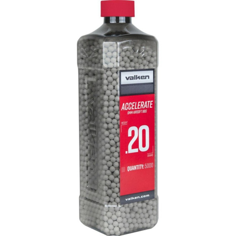 Valken Accelerate 0.20g BBs, 5000 Ct., White