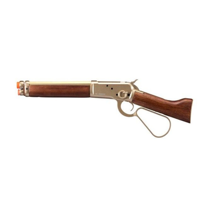 A&K M1873 Mares Leg Lever Action Green Gas Airsoft Rifle, Gold