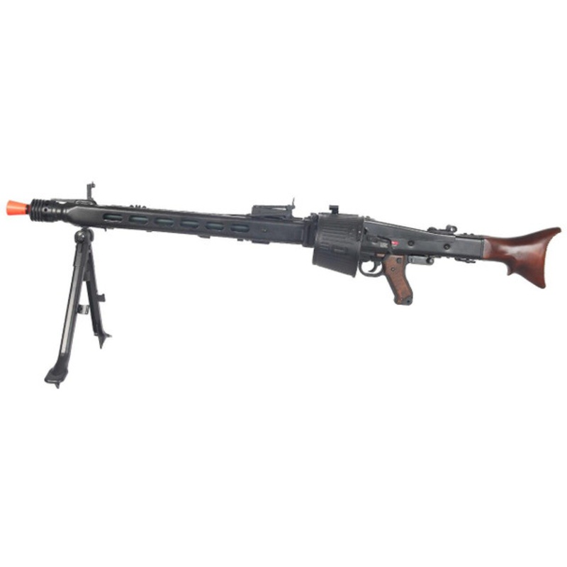 AGM Maschinengewehr MG42 Full Metal AEG Airsoft Machine Gun w/ Drum Magazine