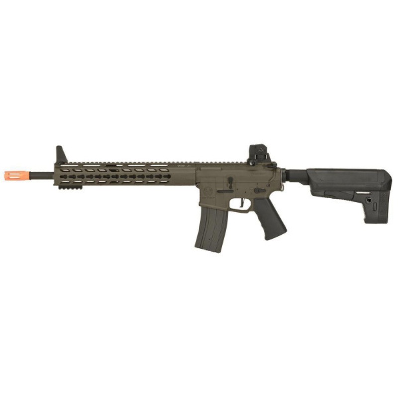 Krytac Full Metal Trident MKII SPR / PDW Upper AEG Airsoft Rifle, Dark Earth