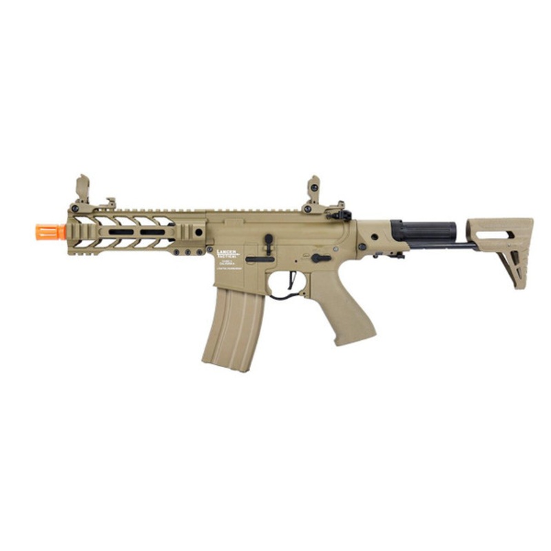 Lancer Tactical ProLine Series BATTLE HAWK PDW Low FPS AEG Airsoft Rifle, Tan