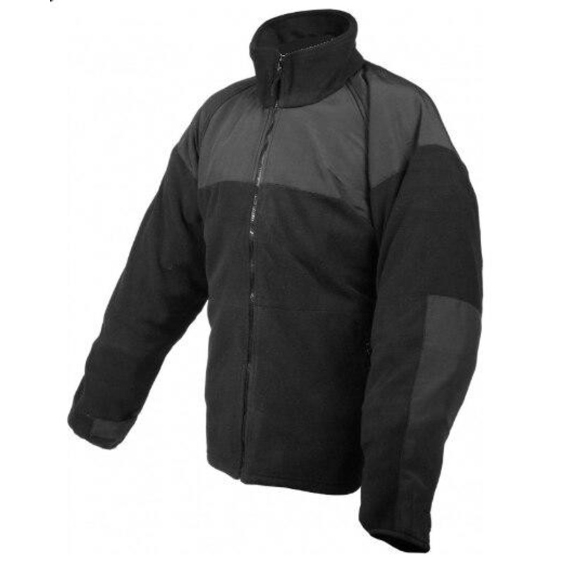 Rothco ECWCS Polar Fleece Jacket w/ Reinforced Elbows, Black