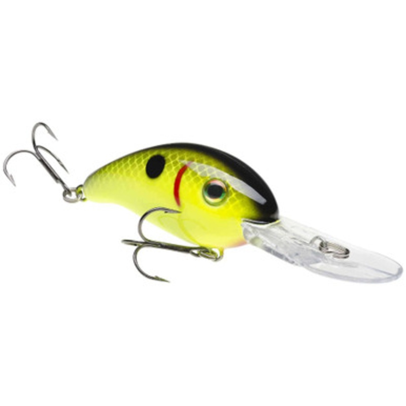 Strike King Pro Model 3XD Crankbait – Black Back Chartreuse