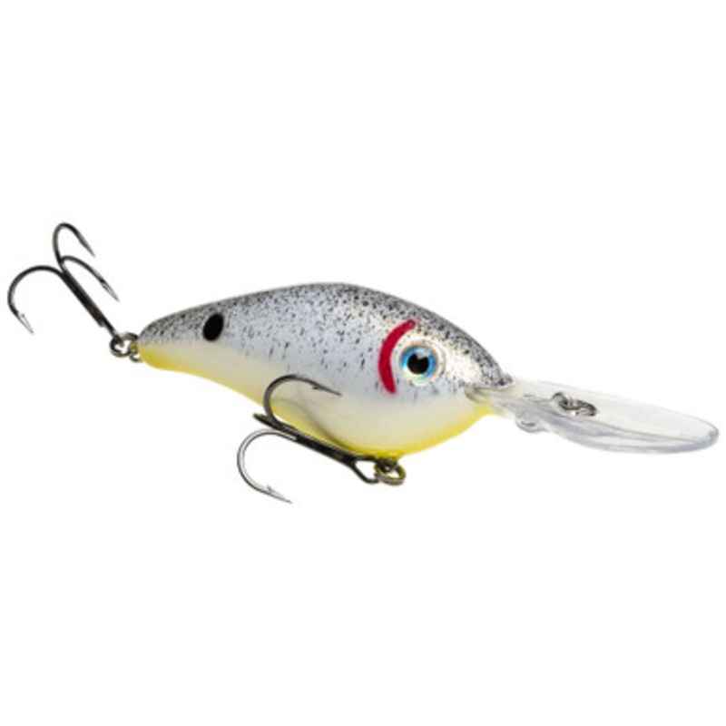 Strike King Pro Model 6XD Crankbait – Pearl Blk w/Chart Belly