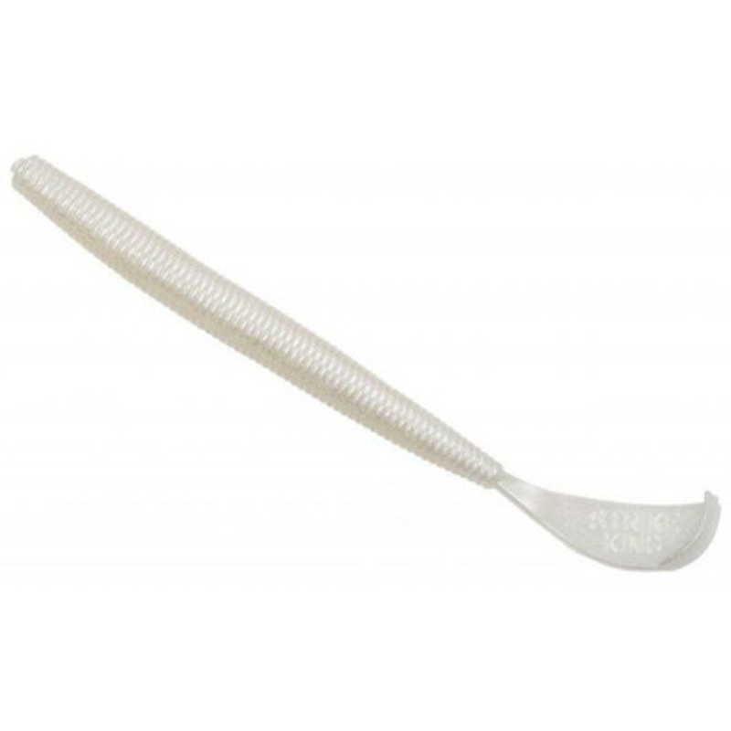 Strike King Rage Cut-R Worm – 6” – Pearl