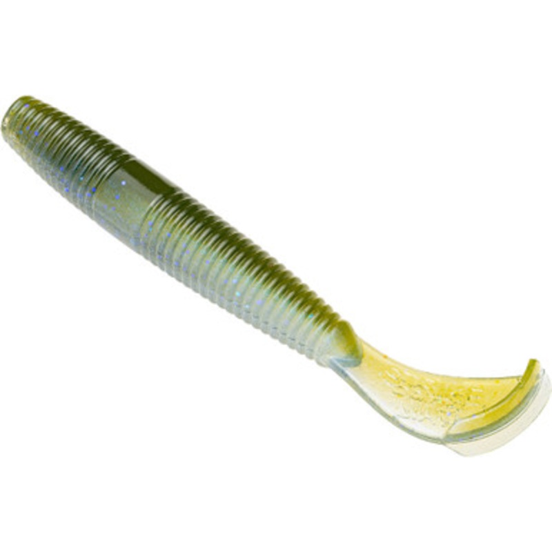 Strike King Rage Ned Cut-R Worm – 4in – Moon Juice