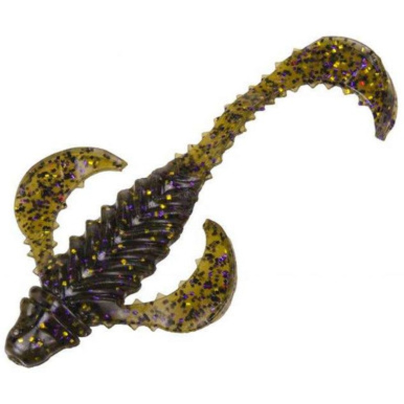 Strike King RGSR-13 Rage Smokin Rooster – Green Pumpkin Purple & Gold