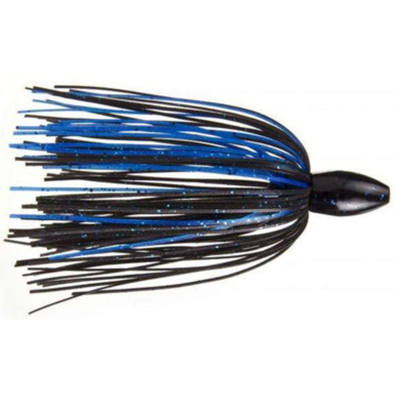 Strike King Tour Grade Slither Rig – 3/4oz – Black Blue Flake