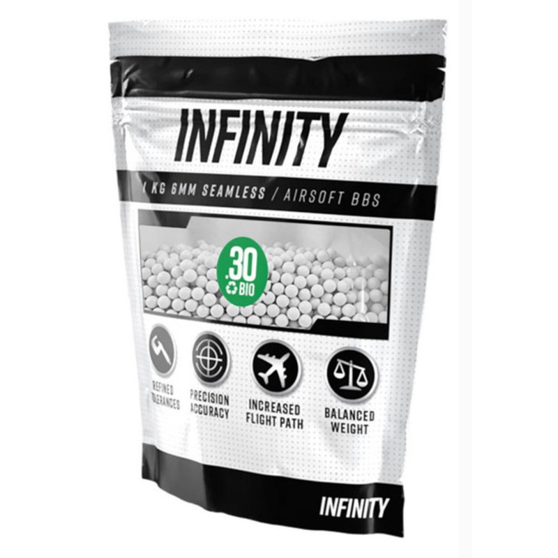 Valken Infinity 6mm Bio Airsoft BBs, 0.30g, 3300 rounds