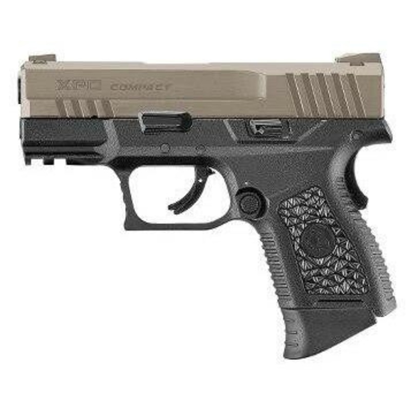 ASG XPD Compact Gas Blowback Airsoft Pistol, Black / Tan