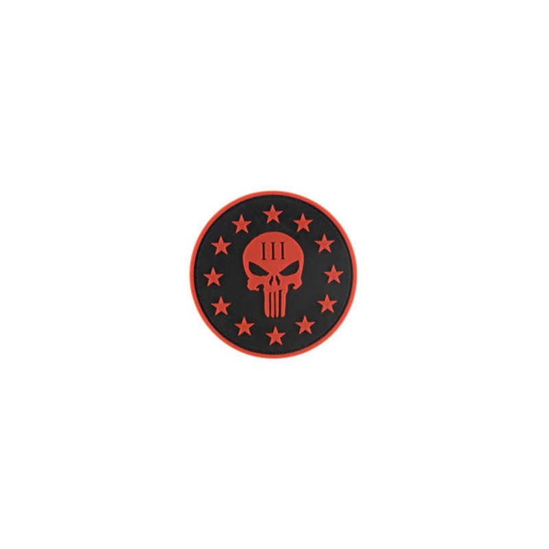 G-Force Punisher Three Percenter Round PVC Morale Patch