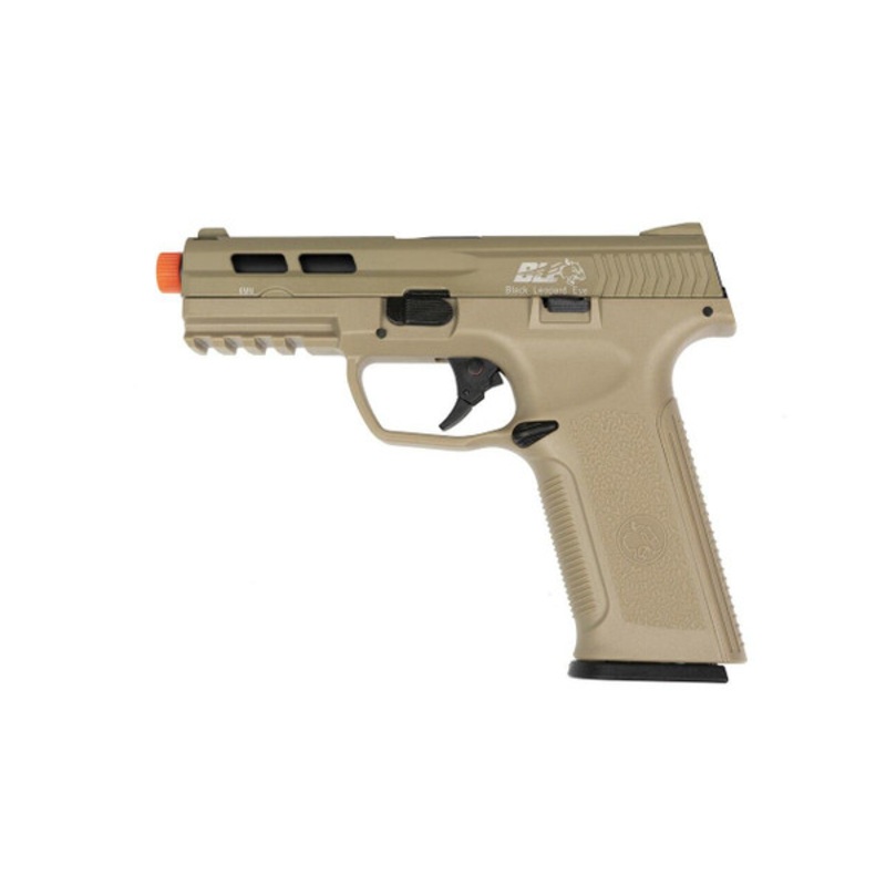 ICS BLE-XAE Gas Blowback Airsoft Pistol, Tan