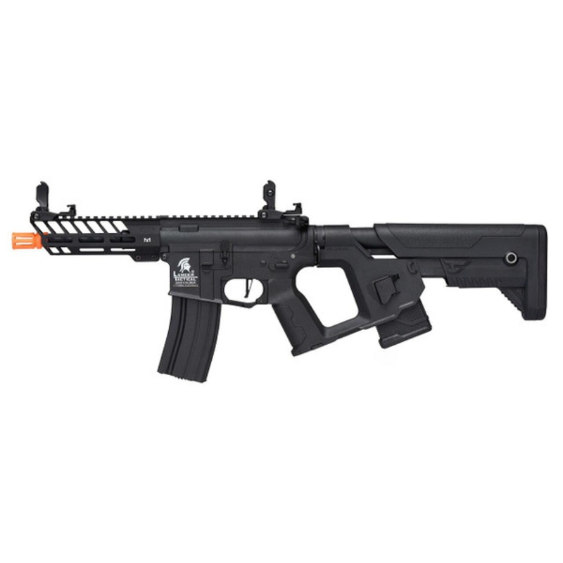 Lancer Tactical Enforcer Series NEEDLETAIL Hybrid Low FPS AEG Airsoft Rifle w/ Alpha Stock, Black