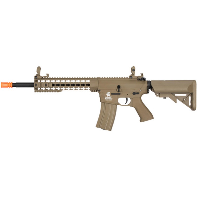 Lancer Tactical M4 Keymod Low FPS EVO Airsoft Rifle, Tan