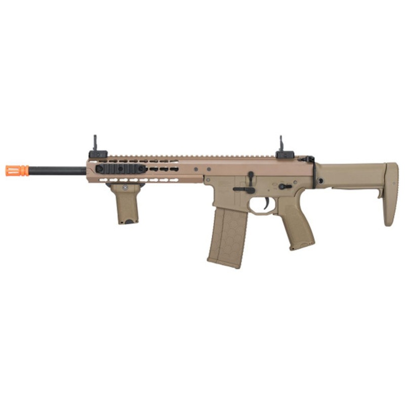 Lancer Tactical Warlord 10.5 Type A DMR Airsoft Rifle, Tan