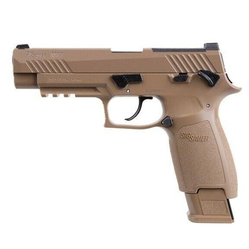 SIG AIR M17 P320 Military Style .177 Co2 Blowback Air Pistol, Tan