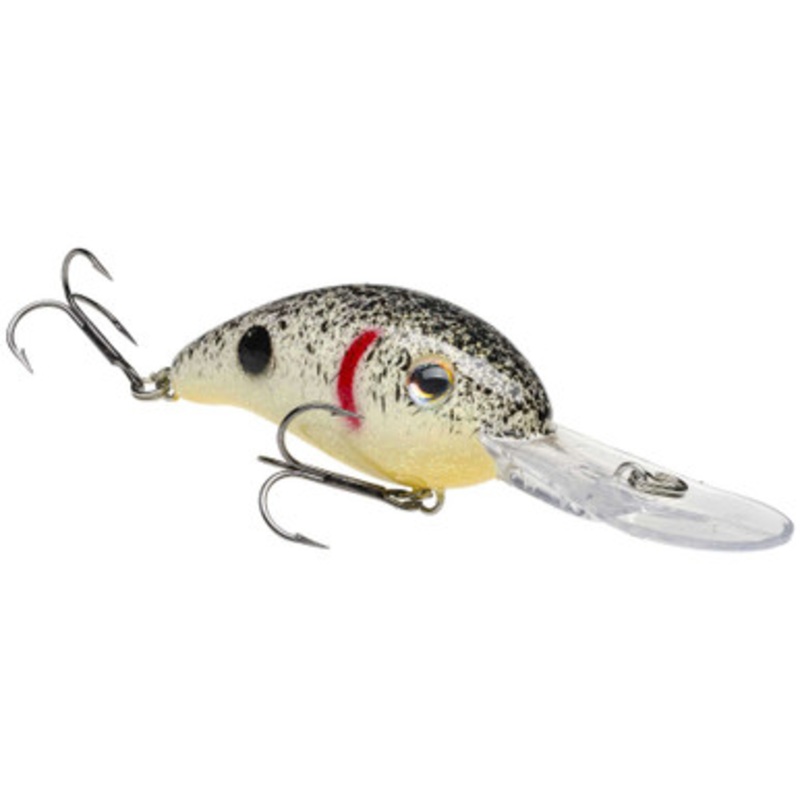 Strike King Pro Model 3XD Crankbait – Pearl/Black Splatter Chrt Belly