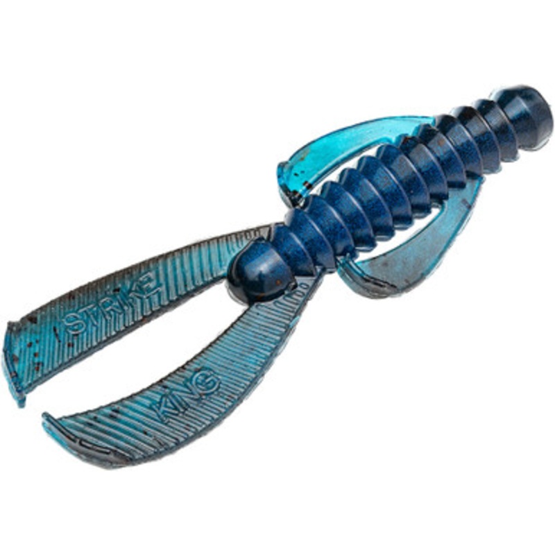 Strike King Rage Ned Bug – 2.5in – Black Blue Swirl