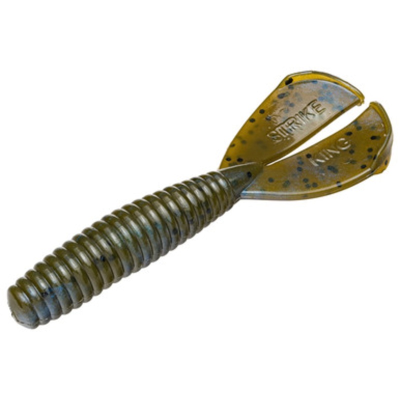 Strike King Rage Twin Tail Baby Menace Grub – Blue Craw