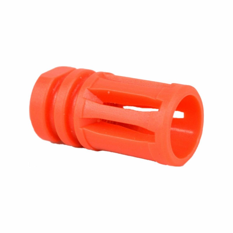 Valken A2 Birdcage Molded Orange Flash Hider – 14mm CCW