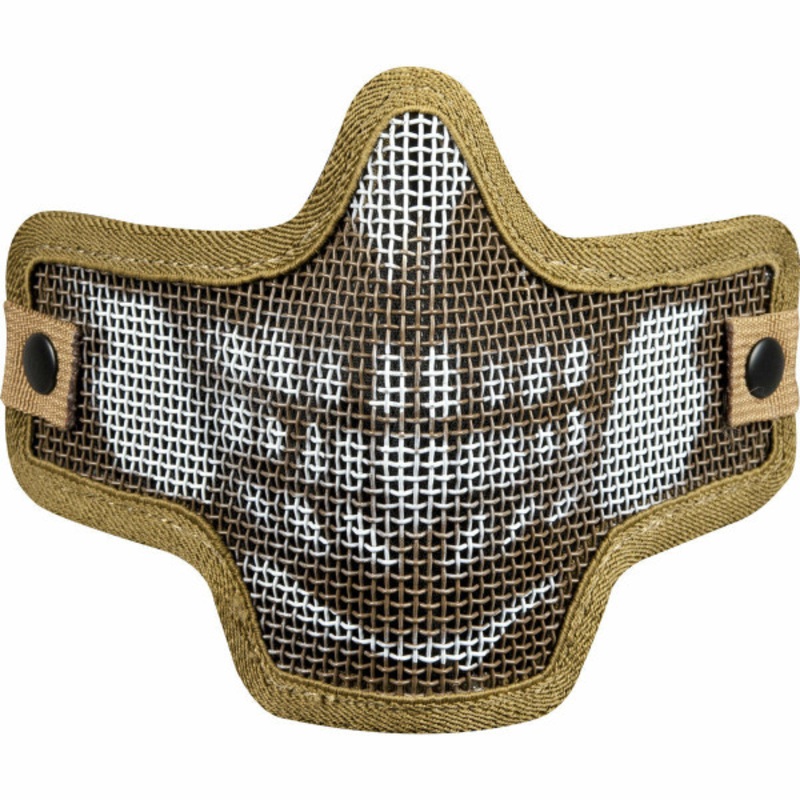 Valken Kilo Airsoft Mesh Mask – Skull, Tan