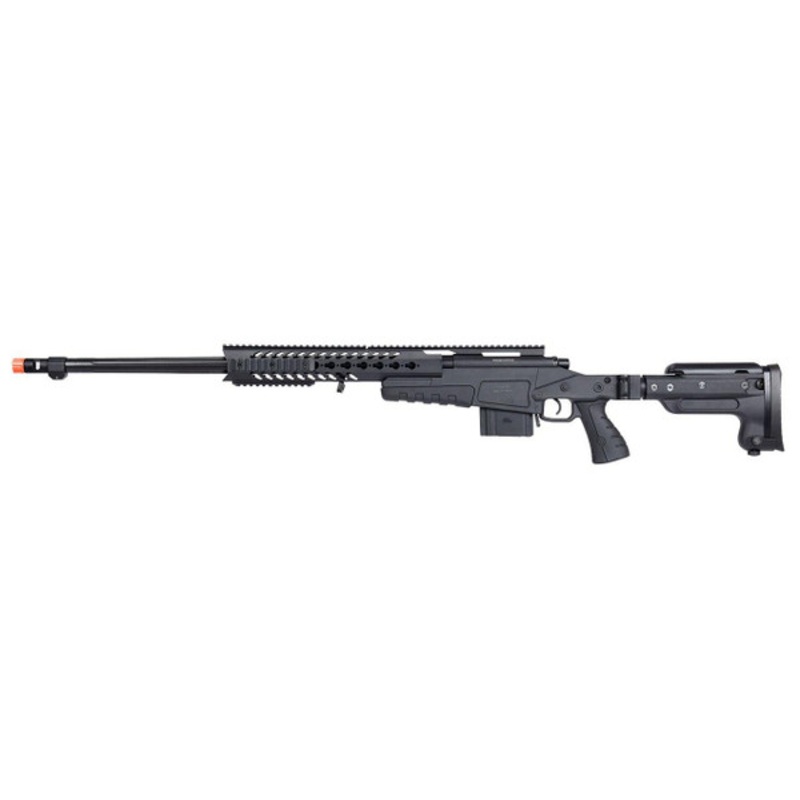 WellFire MB4418-3 Bolt Action Airsoft Sniper Rifle, Black