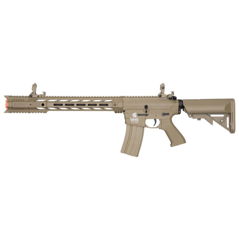 Lancer Tactical Interceptor SPR Gen 2 Airsoft Rifle, Low FPS Version, Dark Earth