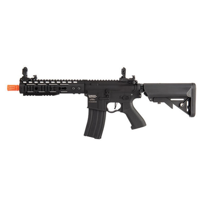 Lancer Tactical Proline 9 Keymod Rail w/ Picatinny M4 Carbine AEG Airsoft Rifle, Black