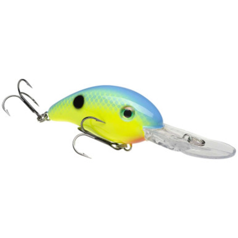 Strike King Pro Model 3XD Crankbait – Powder Blueback Chartreuse