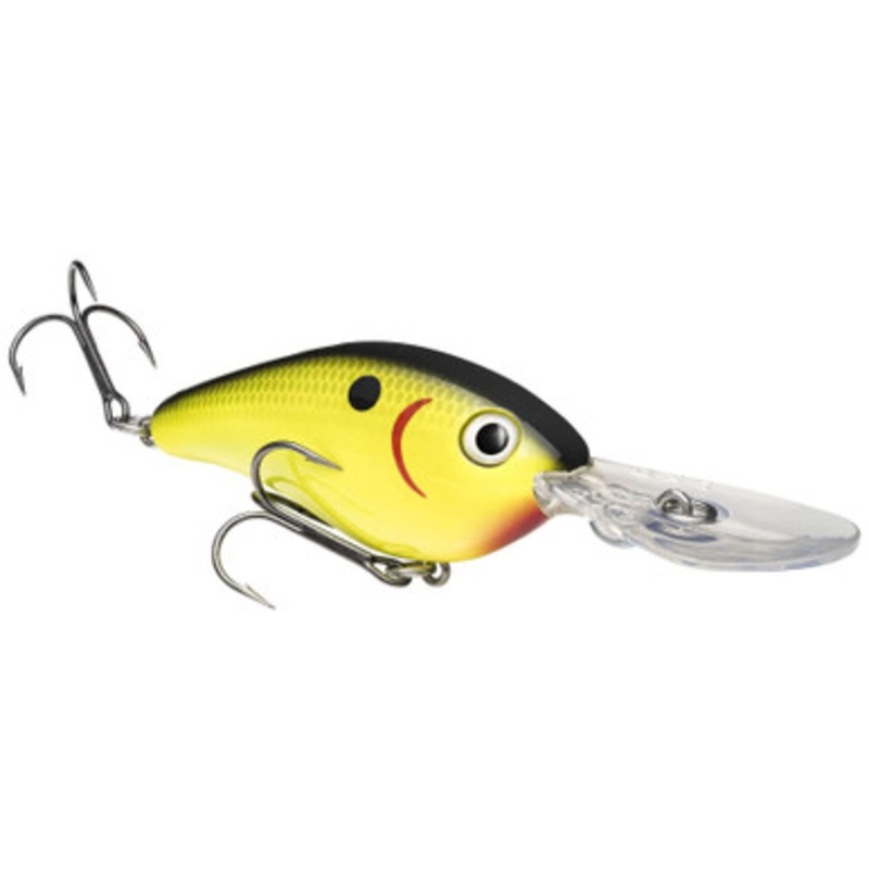 Strike King Pro Model 8XD Crankbait – Black Back Chartreuse