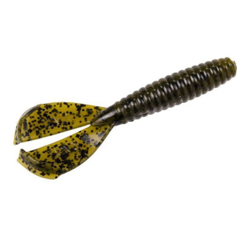Strike King Rage Twin Tail Menace Grub – Green Pumpkin