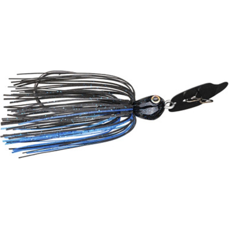 Strike King Thunder Cricket Bladed Jig – 5/8oz – Black/Blue