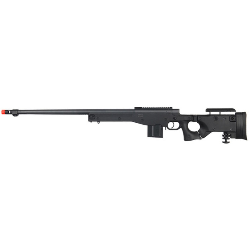 Well L96 AWP Bolt Action Airsoft  Rifle with Fluted Barrel, Black