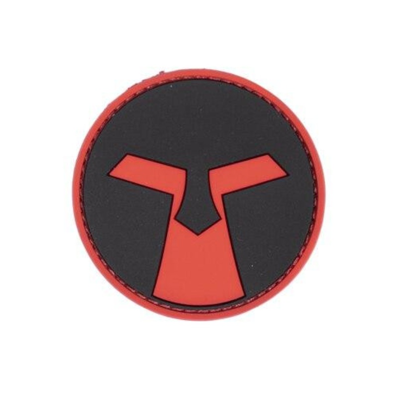 Amoeba PVC Patch, Red & Black