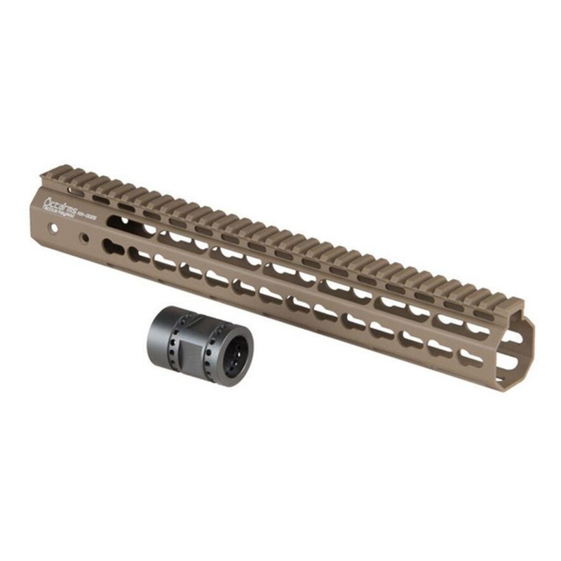 Ares Metal Keymod Handguard, 13.5 Inch, Dark Earth