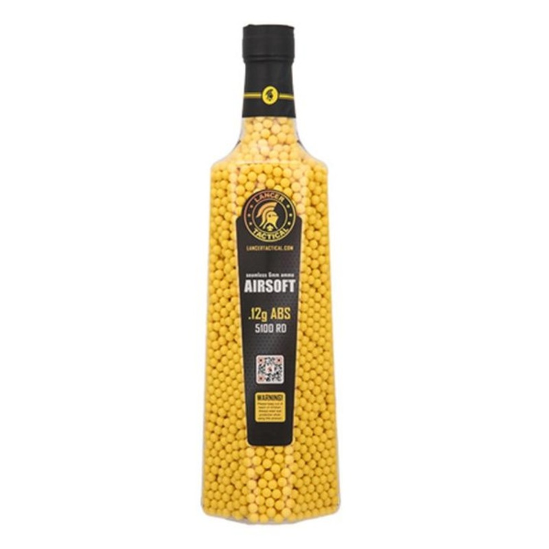 Lancer Tactical 0.12g BBs, 5,100 Rounds, Yellow