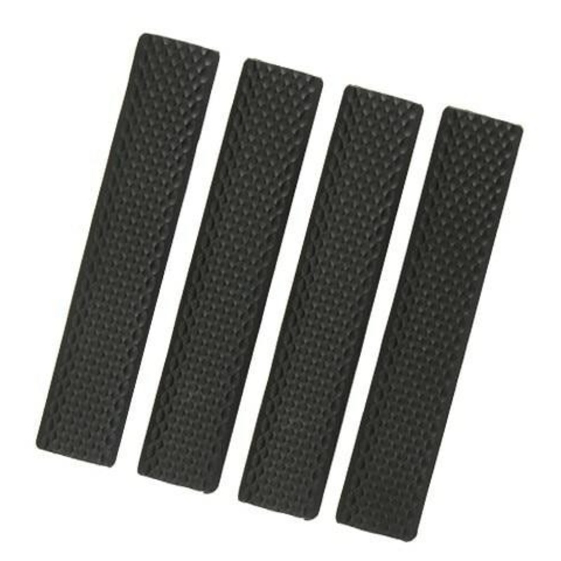 Raptors Airsoft Keymod Soft Rail Cover, Black (4-Pack)