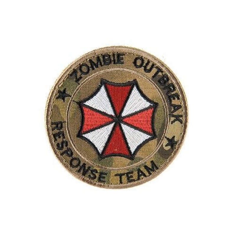 Zombie Response Team Embroided Morale Patch, Camo Tropic