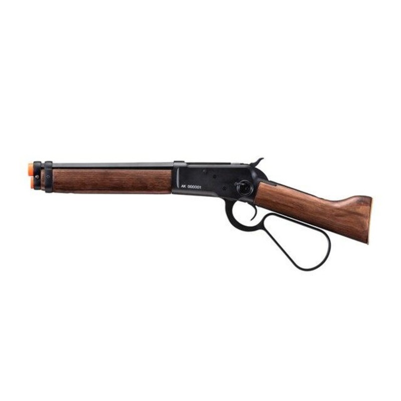 A&K M1873 Mares Leg Lever Action Green Gas Airsoft Rifle, Black