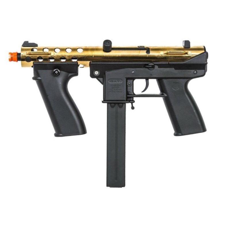 Echo 1 GAT (General Assault Tool) SMG Airsoft Rifle, Gold