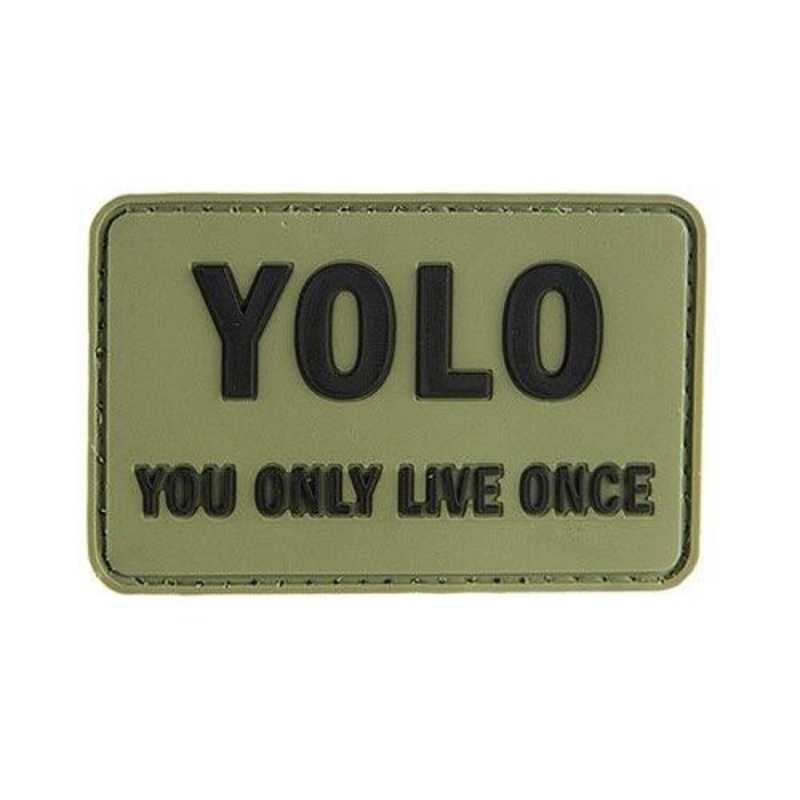 G-Force You Only Love Once PVC Patch PVC Morale Patch, OD Green