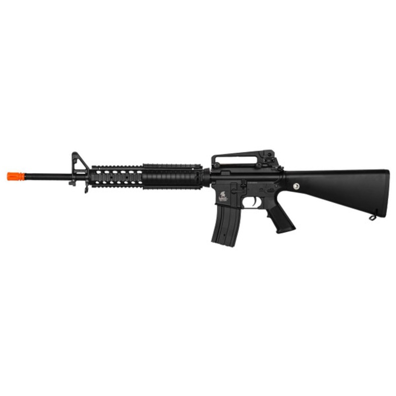 Lancer Tactical LT-22B Free Float M4 AEG Airsoft Rifle, Black