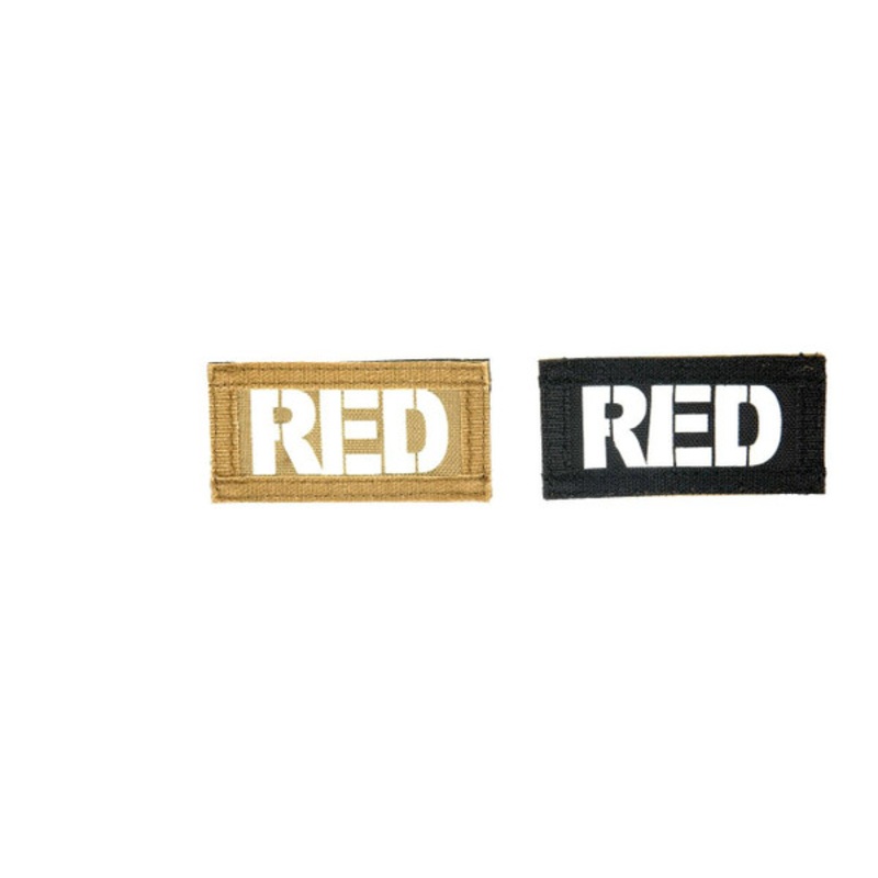 Red Call Sign Patches, IR & Glow-In-The-Dark Set