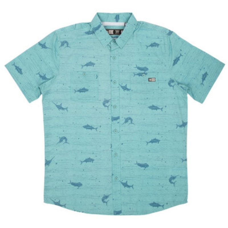 Salty Crew Horizon Short Sleeve Woven UV Shirt – M