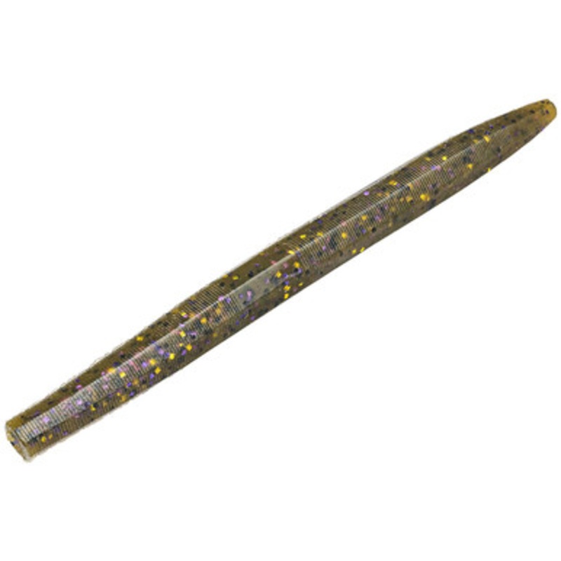 Strike King Perfect Plastic Ocho 5in Softbait 13 Green Pumpkin Purple & Gold